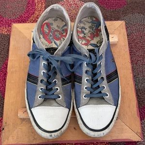 Men’s canvas retro Paul Smith sneakers. Worn.
